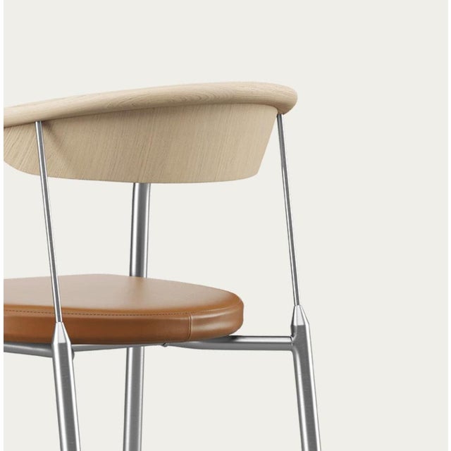 Chairman Chair in Oak with Upholstery in Cognac by Henrik Tengler for One Collection For Sale - Image 9 of 16