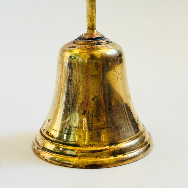 Vintage Brass Flower Bell For Sale In San Francisco - Image 6 of 12
