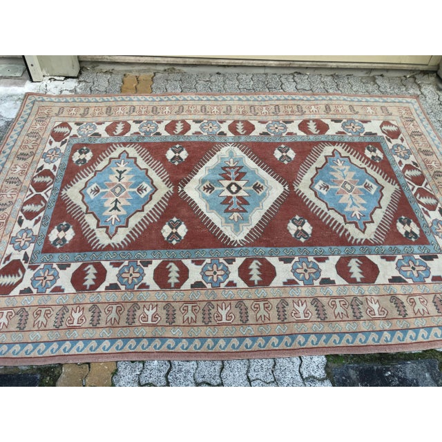 1960s Oversize Handmade Turkish Oushak Rug For Sale - Image 6 of 11