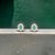 Natural Emerald Diamond Earrings 14k White Gold 2.4 TCW Certified For Sale - Image 4 of 12