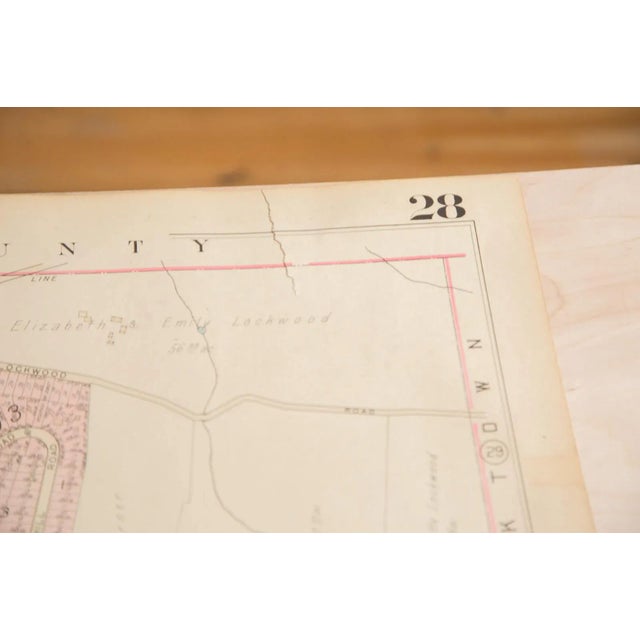 :: Vintage1930s Hopkins Map of the Town of Cortlandt, Westchester County, New York. Condition notes: Overall very good,...