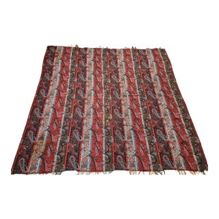 Late 19th Century Paisley Shawl Fabric For Sale