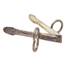 Silver Asparagus Tongs For Sale