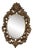 Antique Round Gilded Bronze Mirror For Sale