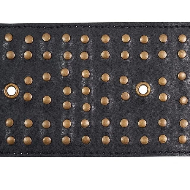 With its refined, geometric pattern articulated in brass rivets, this embellished leather trim adds a sophisticated and...