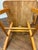 Late 20th Century Pair of Vintage Solid Wood Hoop-Back Windsor Dining Chairs For Sale - Image 5 of 6