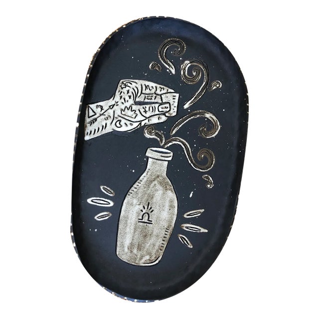 Magic Potion Bottle Ceramic Platter For Sale