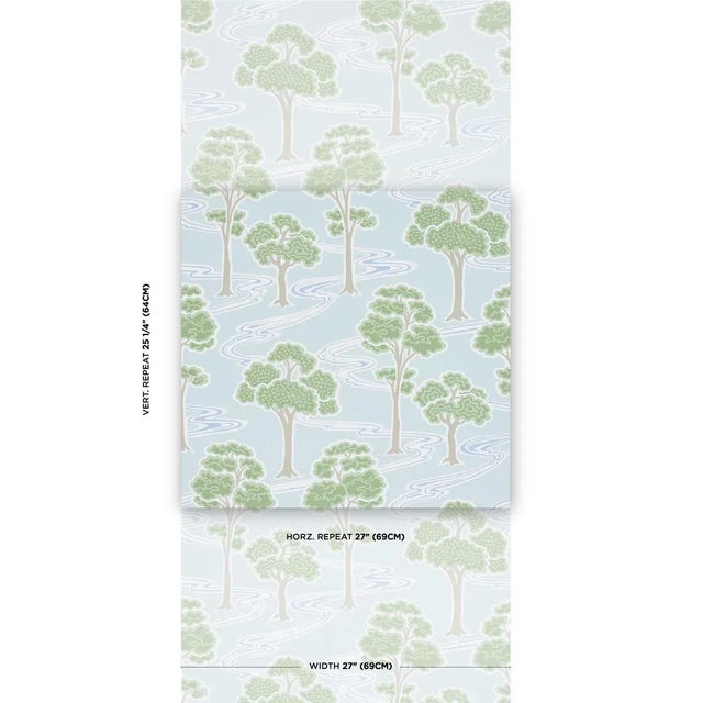 With its emphasis on form and line, Tree River is Japanese Art Deco at its best. Also available as a fabric. Sold as a...