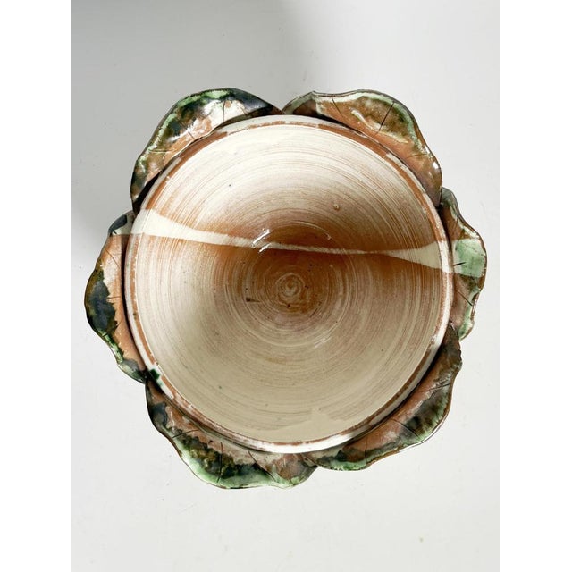 20th Century Glazed Ceramic Tureen in the Shape of a Cabbage, France For Sale - Image 6 of 13