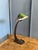 Bank Lamp with Cast Iron Base and Enameled Metal Shade, 1920s For Sale - Image 4 of 14