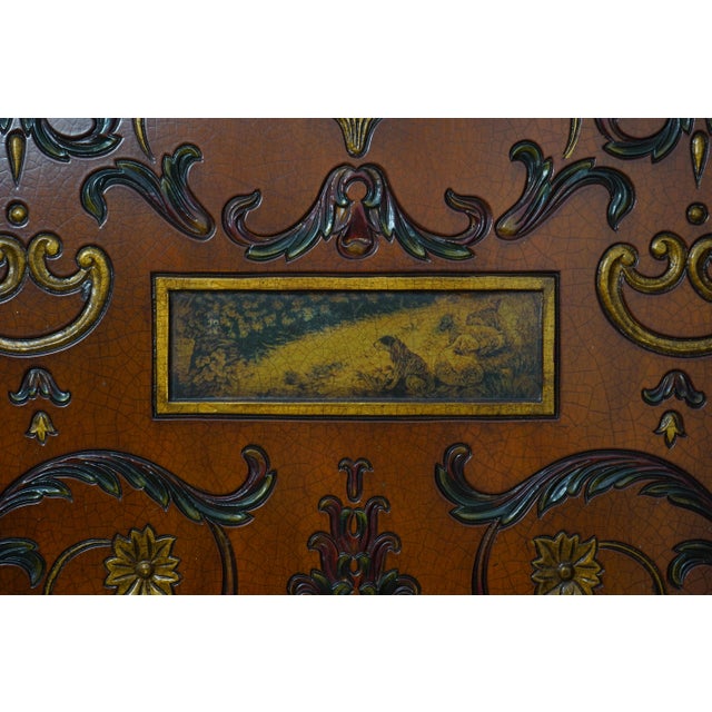 Theodore Alexander Neoclassical Room Divider Screen For Sale - Image 9 of 13
