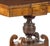 19th-century Portuguese Noble Wood gaming table; made of Noble Wood with satinwood inlays; central column; resting on four...