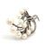 Contemporary 1990s Mikimoto Estate Akoya Pearl XL Spray Brooch Sterling Silver For Sale - Image 3 of 12