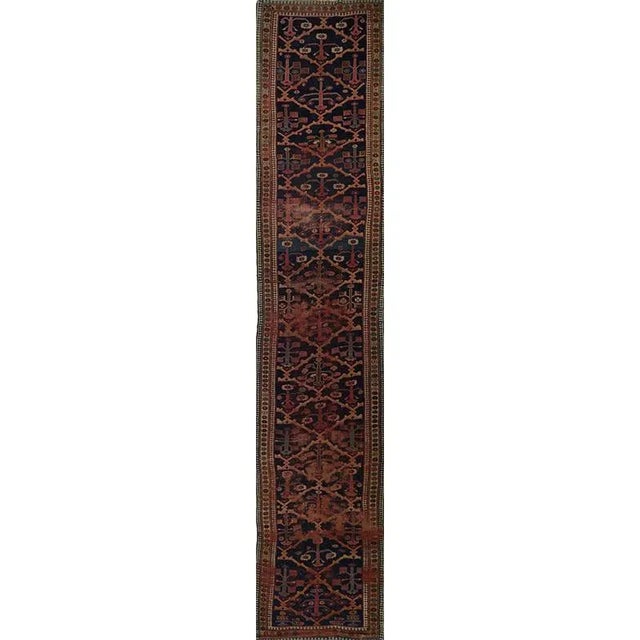 1920s Persian Malayer Runner Rug 3’6″ X17’10” For Sale - Image 11 of 11