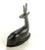 Lovely vintage hand carved wood figurine in the shape of a doe or deer. Possibly a gazelle from the African safari wild...