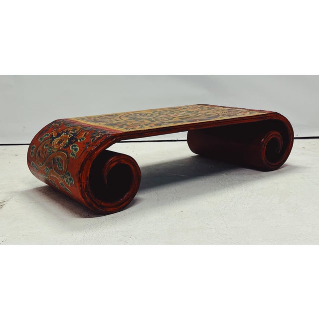 Tibetan Coffee Table, 1980s For Sale - Image 11 of 11