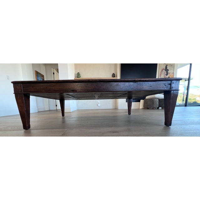 Wood Theodore Alexander Castle Bromwich Reclaimed Wood Coffee Table For Sale - Image 7 of 16