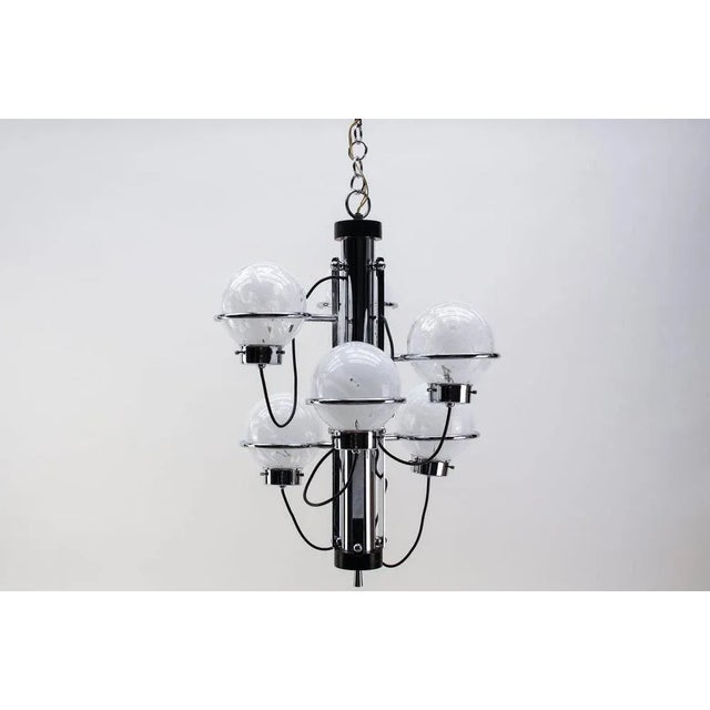 Murano Glass Orbit Lamp from Mazzega, Italy, 1960s For Sale - Image 4 of 13