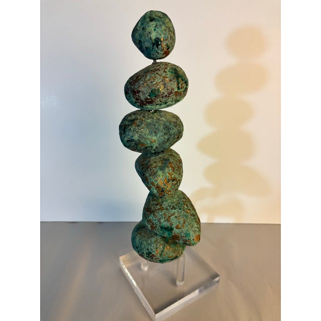 Ceramic 1980s John Costanza Ceramic Totem Sculpture For Sale - Image 7 of 9
