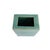 Antique 19th Century Chinese Export Porcelain Aqua Green Monochrome Glaze Pillow Form Flower Brick Block Vase For Sale In New York - Image 6 of 9