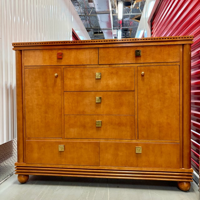 Hickory White Genesis Collection Neoclassical Revival Style High-Boy Dresser. Circa 1980s For Sale - Image 15 of 18