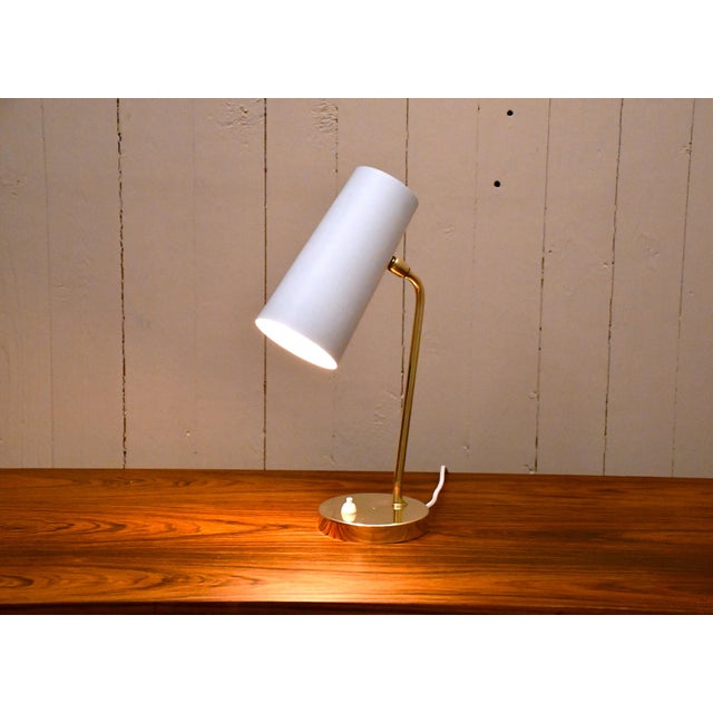 Metal Swedish Modern Table Lamp by Harald Notini for Arvid Böhlmarks Lampfabrik Ab, 1930s For Sale - Image 7 of 13