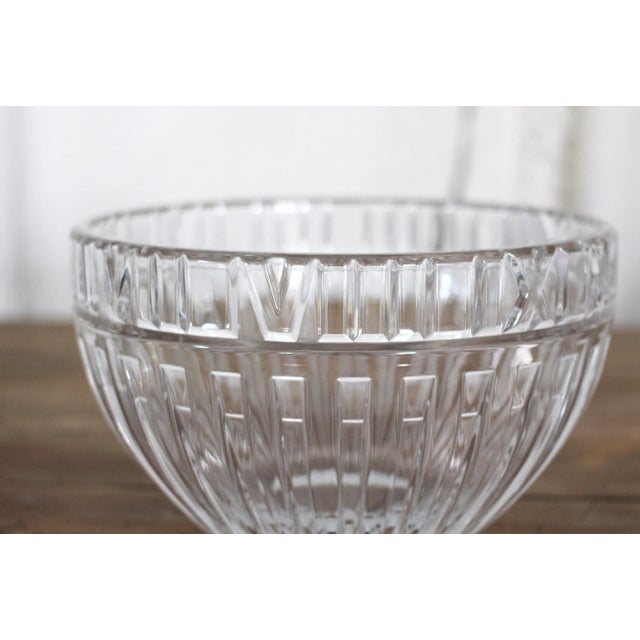 Transparent 1980s Tiffany & Company Crystal Atlas Bowl For Sale - Image 8 of 12