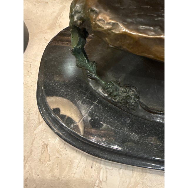 Mid 20th Century Mother and Child by Icart Bronze Statue For Sale - Image 13 of 15