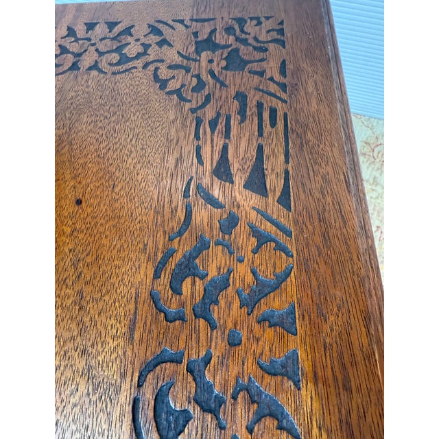 Late 19th Century Antique French Louis Walnut Side Table For Sale - Image 5 of 12