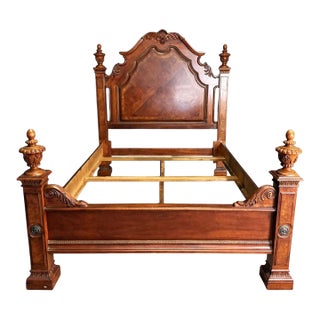Late 20th Century Queen Size Bed Frame For Sale