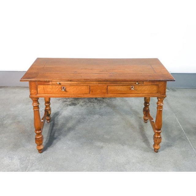 Vintage Inlaid Walnut Desk, 19th Century For Sale - Image 14 of 18