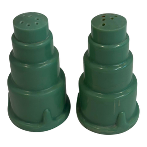 Early 20th Century Art Deco Bakelite Plastic Salt and Pepper Set