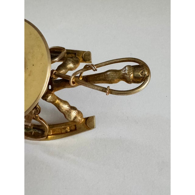 Victorian Antique Victorian Equestrian Chamberstick Candleholder C. 1860-1890 For Sale - Image 3 of 10