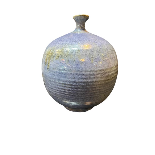 Abstract Vintage Ceramic Studio Pottery Abstract Vase For Sale - Image 3 of 5