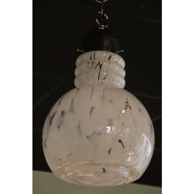Glass Italian Vintage Ceiling Lamp in Murano Glass, 1970 For Sale - Image 7 of 14