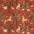 Zoffany Arden Velvet Fabric in Venetian Red Velvet - a Sample For Sale
