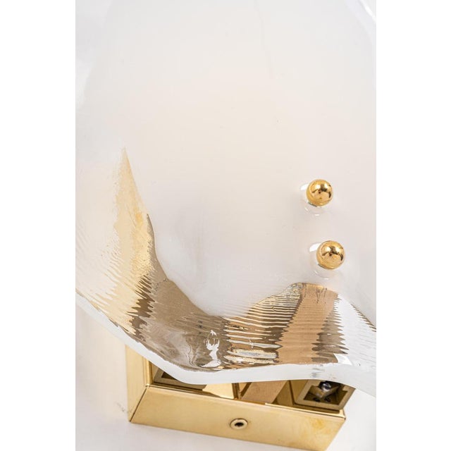 Brass & Murano Glass Wall Lights from Kalmar, Austria, 1970s, Set of 2 For Sale - Image 12 of 15