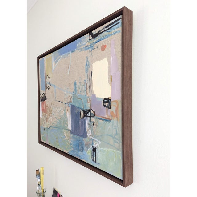 Oil Paint On Linen in Float Frame 30"W x 24"H 31.25Wx 25.25H Framed Anne S Abueva : 2025