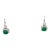 Natural Zambian Emerald Caboshan 8.42 Carats and Diamonds 1.54 Carats /14k Gold, A Pair For Sale