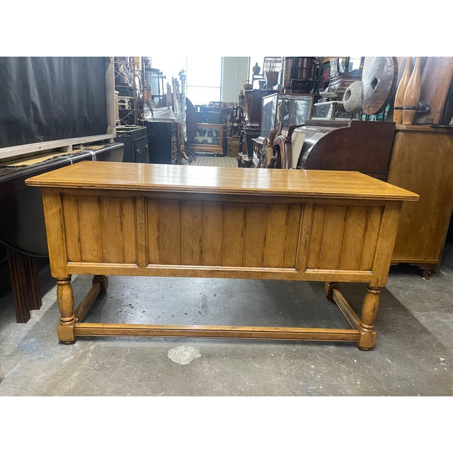 Guy Chaddock English Country Five-Drawer Desk For Sale - Image 13 of 13