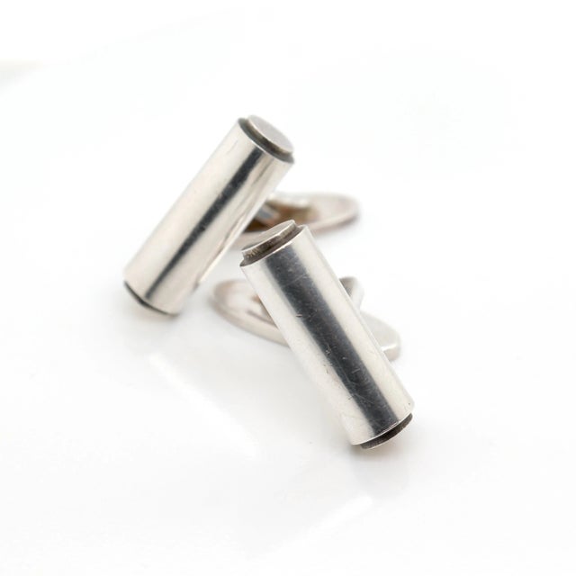 Metal Georg Jensen Sterling Silver Cufflinks No. 96 - 2 Pieces For Sale - Image 7 of 12