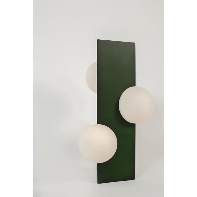 Contemporary Medium Sfera Fango Green Lamp from Pulpo For Sale - Image 3 of 10