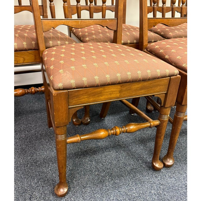 1990s Late 20th Century Pennsylvania House Solid Cherry Dining Chairs - Set of 5 For Sale - Image 5 of 12
