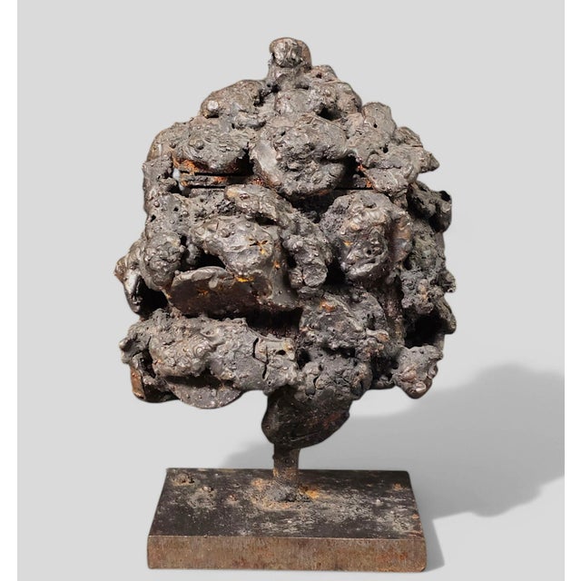 Brown James Bearden Brutalist Sculptured Steel “Barnacle Box” For Sale - Image 8 of 12