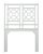 Chinoiserie Lattice Back Headboard Twin - White For Sale - Image 3 of 3