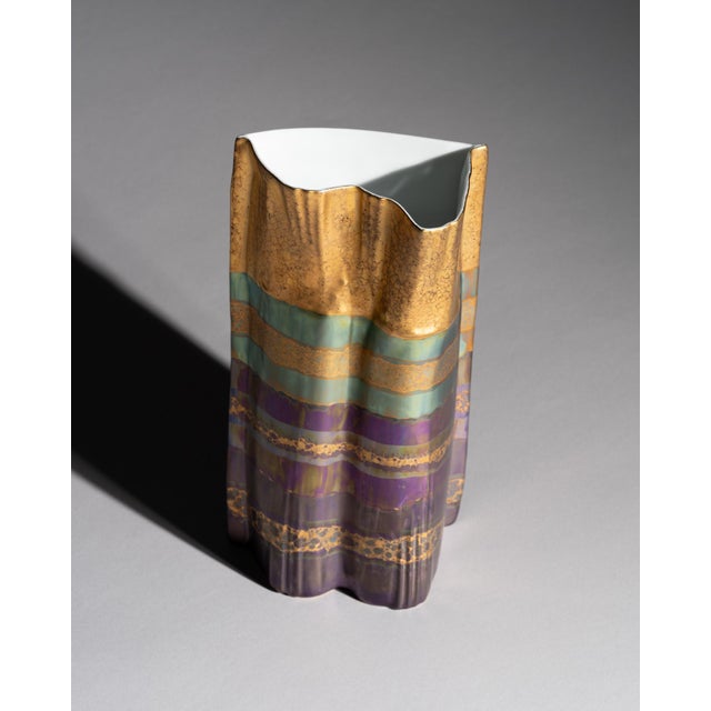 Porcelain Vases by Johan Van Loon and Helmut Drexler for Rosenthal, 1993, Set of 2 For Sale - Image 12 of 15