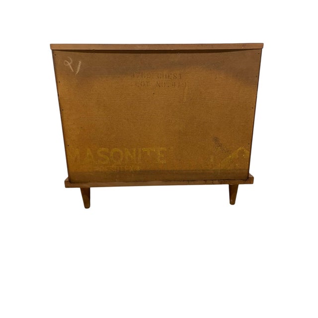 Wood Vintage Mid-Century American of Martinsville Walnut Storage Cabinet Chest For Sale - Image 7 of 8