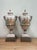 Pair of Vintage Capodimonte Style Porcelain Urns. Can be easily transformed into lamps if desired.