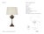 Julie Neill by Visual Comfort Signature Alberto 17" Cordless Accent Lamp in Antique Bronze Leaf with Linen Shade Designer:...
