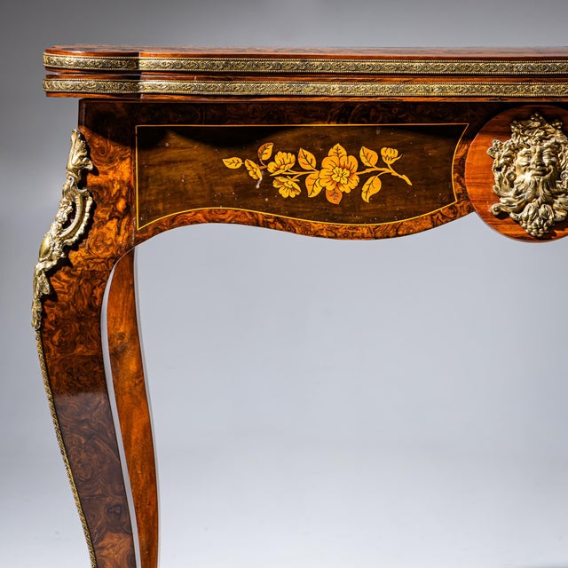 Wood Napoleon III Games Table, France, Late 19th Century For Sale - Image 7 of 14